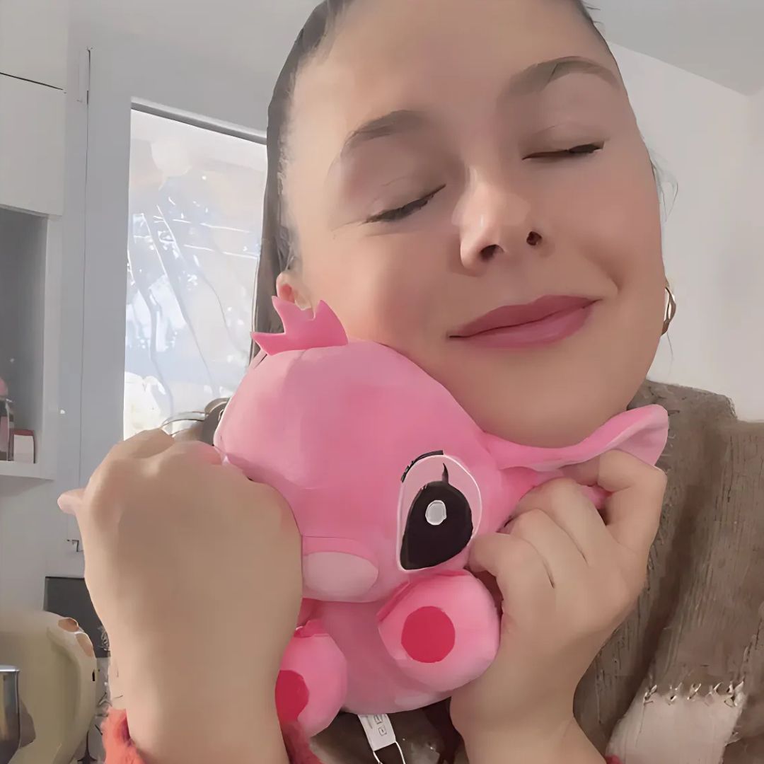 Plüschtier Kirby mit blauen Sternen - kuscheltier- Stofftier • Mein