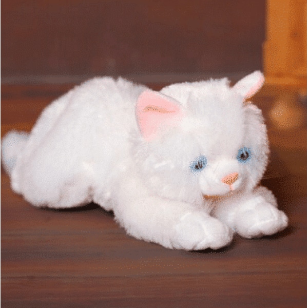 Plüsch Kätzchen weiß Plüsch Katze Plüsch Haustiere Füllung: Baumwolle PP