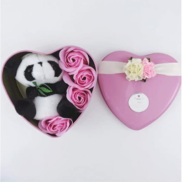 Plüschtier Panda Rosa Valentinstag Plüschtier Valentinstag Materialien: Baumwolle