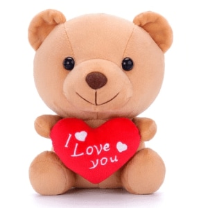I Love You Kawaii Teddybär Plüsch Valentinstag Material: Baumwolle