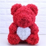 Plüsch Bären rote Rosen Plüsch Valentinstag Material: Baumwolle