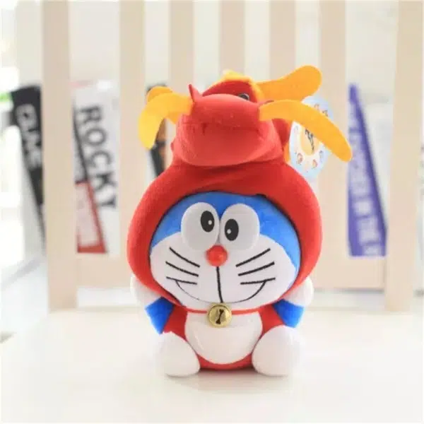Plüschtier Doraemon als Drache verkleidet Plüschtier Plüschtier Katze Material: Baumwolle
