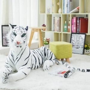 Große weiße Tiger Plüschtiere Riesiges Plüschtier Material: Baumwolle
