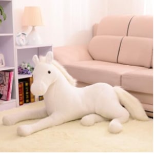 Plüschtier weißes Pferd Plüschtier Pferd Material: Baumwolle