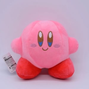 Kleiner Plüsch Kirby in grünem Blatt Plüsch Videospiel Plüsch Kirby Material: Baumwolle