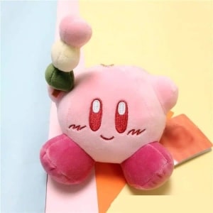 Kleines Plüschtier Kirby mit Rassel Plüschtier Videospiel Plüschtier Kirby Material: Baumwolle