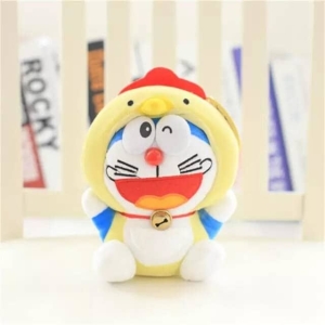 Plüschtier Doraemon verkleidet als Huhn Plüschtier Plüschtier Katze Material: Baumwolle