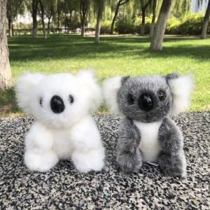 Kleiner haariger Koala Plüschtier Plüschtier Koala Plüschtier a7796c561c033735a2eb6c: Weiß|Schwarz