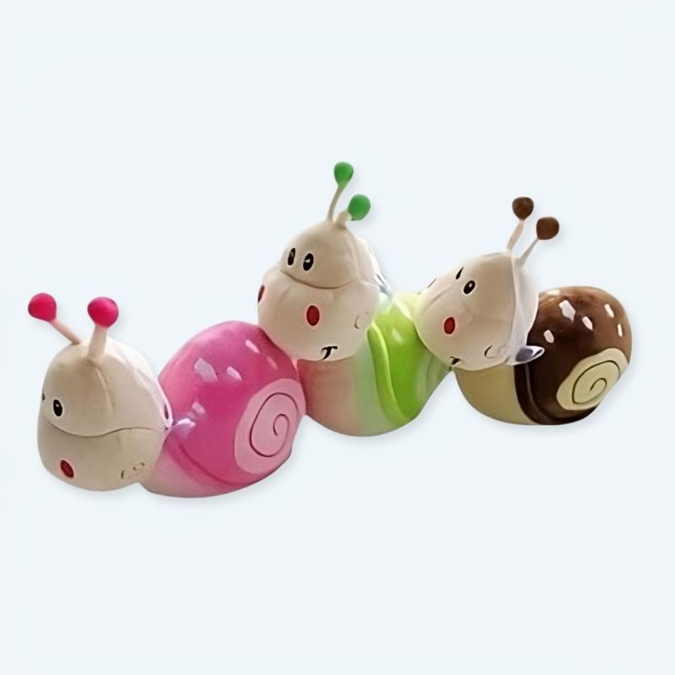 Peluche Lumaca Susanne Verde Chiaro 22 Cm | Morbido Giocattolo Lavabile In Lavatrice