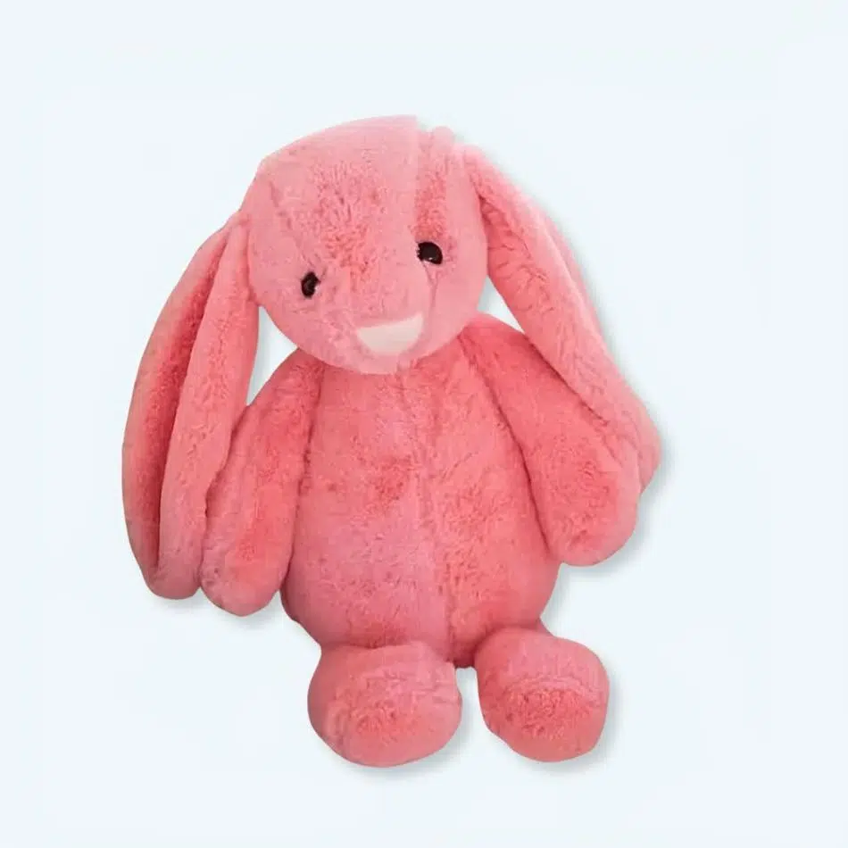 Teddykompaniet Plüschhase „Maja“ Rosa | 27 Cm, Super Weich, Mit Schlappohren | Kuscheltier Für Kinder Ab Geburt