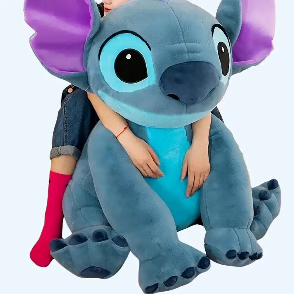 Peluche Stitch Lilo Et Stitch – 100 Cm – Bleue – Coton – Cadeau Enfant